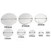 10-50pcs/lot 6-30mm Stainless Steel Round One Hole Charms Pendants Dog Tag For DIY Jewelry Making Findings Bracelet Supplies