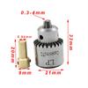 Микромоторный сверлильный патрон, диапазон зажима 0,3-4 мм, конический мини-сверлильный патрон с ключом патрона, 3,17 мм, латунный вал электродвигателя