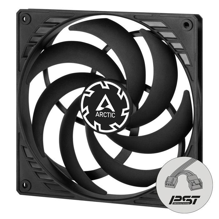 ARCTIC P14 SLIM PWM PST - Ventilateur Boîtier 140mm Slim, Contrôle PWM Et Câble PST