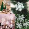 Christmas Snowflake Ornaments 6pc/set Winter Window Wall Deoration for Home Festival Party Window Wall Door Decoration