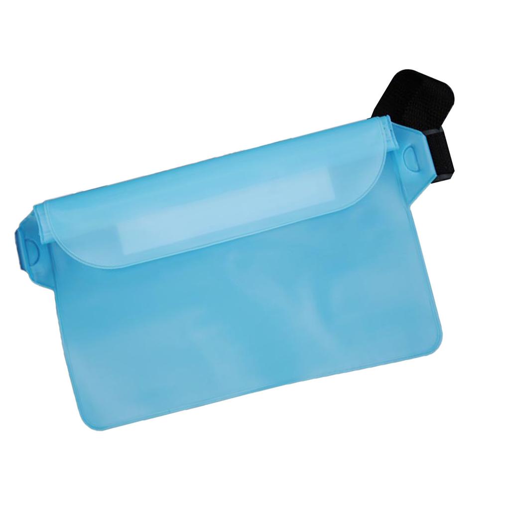 Водонепроницаемый чехол с поясным ремнем ПВХ Трехслойный герметичный водонепроницаемый поясной кошелек Сенсорный телефон