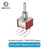 6MM Toggle Switch Bent Switch 2/3/10A 125/250V AC 2nd Gear 3rd Gear Toggle Switch 3/6Pin Side Bend Rocker Switch