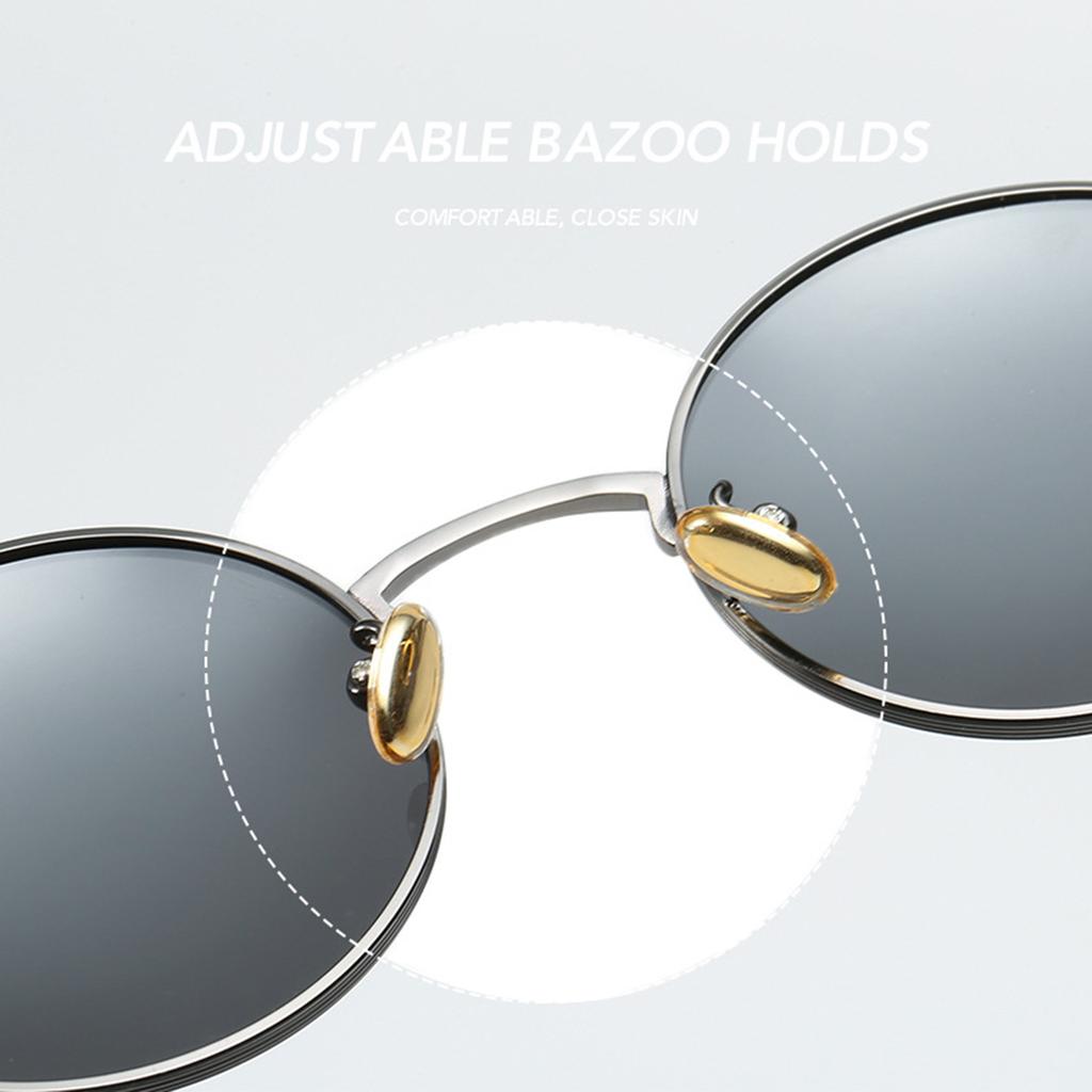 Men UV400 Sunglasses Retro Round Frame Women Lenses Sunglasses Men Lenses Sunglasses