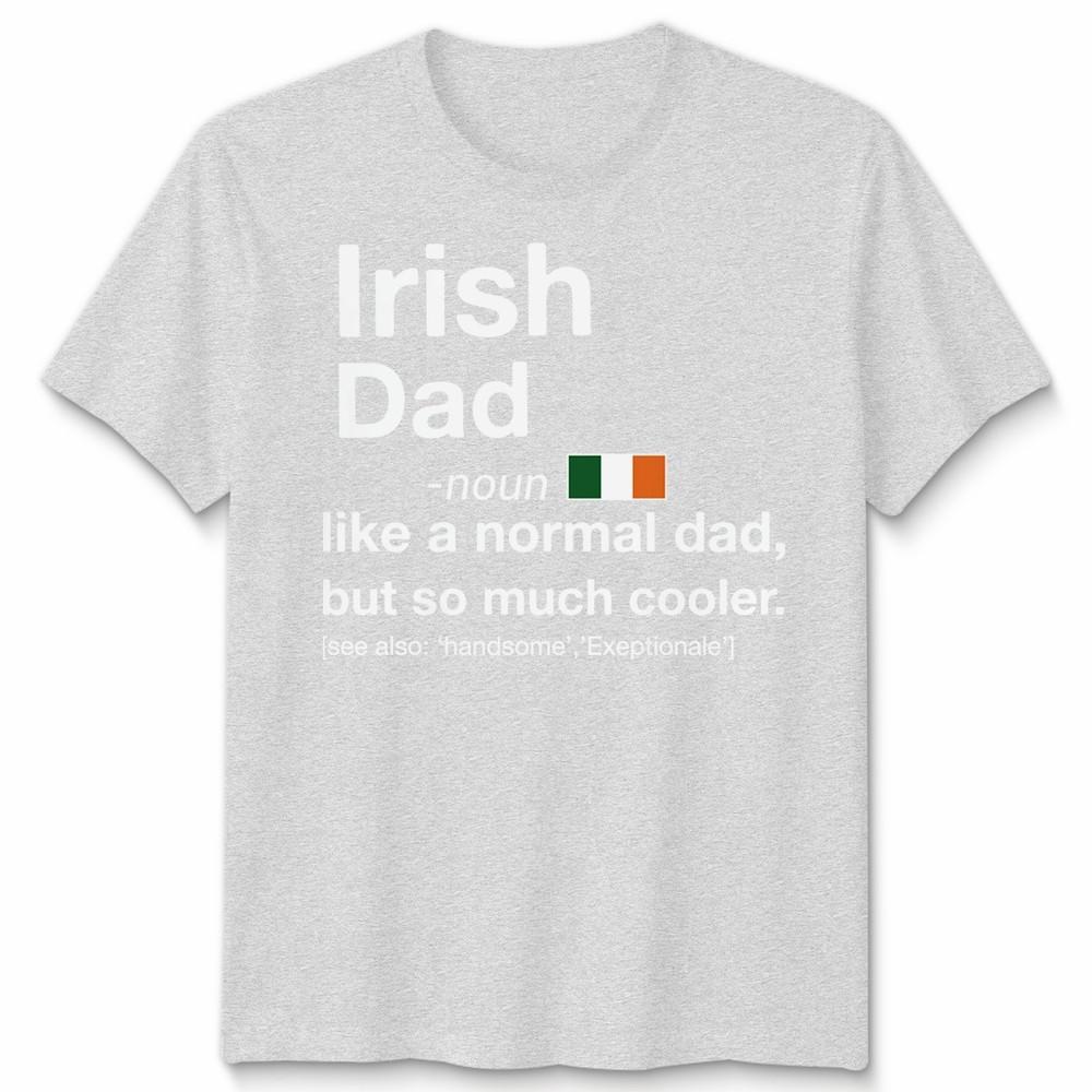 Irish Dad Definition Fathers Day Shamrock Ireland Flag Unisexs Unisexs T Shirt
