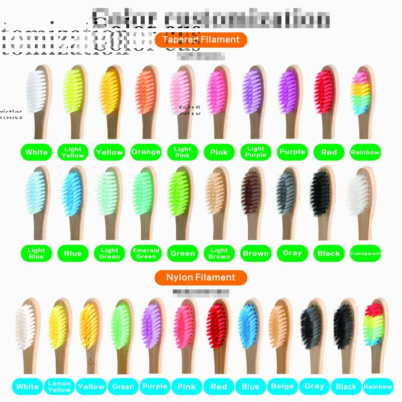 Ready Stock Fast and Custom Logo Kids Waterdrop Shape Soft BPA Free Natural Biodegradable Bamboo Toothbrush