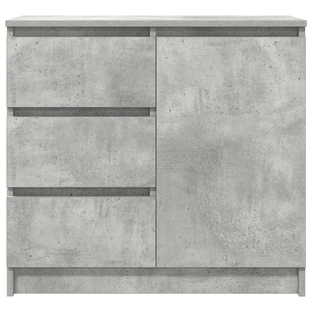 Sideboard with Drawer Concrete Grey 71 x 35 x 65 cm Engineered Wood