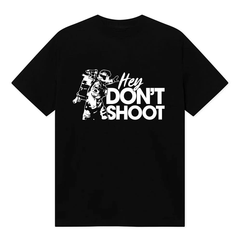 Fashion Casual Loose T Shirts Don Shoot Game Arc Raiders T Shirt Streetwear Hip Hop Print Cotton Oneck Short Sleeve Unisex