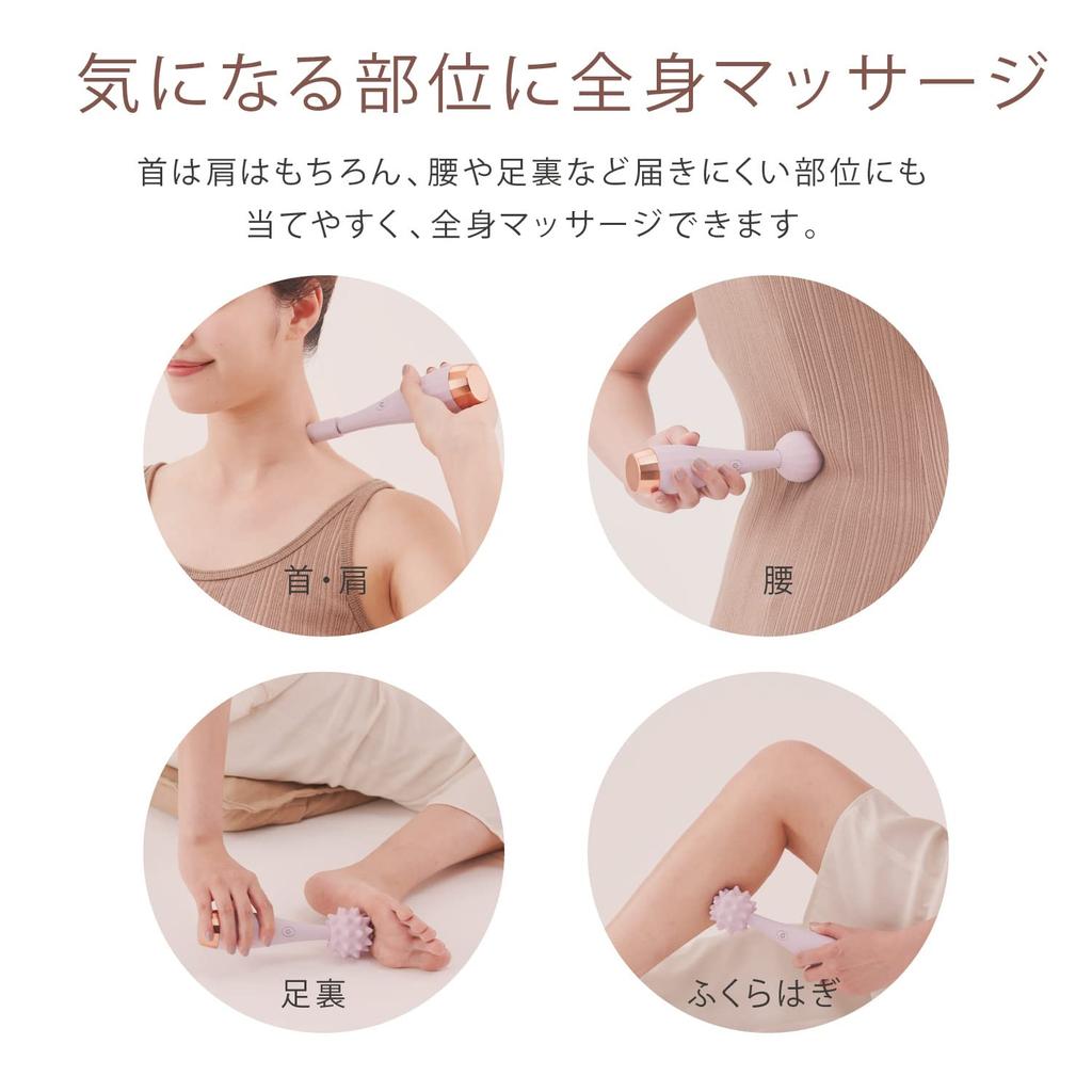 Atex Handy Massager Плечо Талия Подошва Lourdes Handy Massager Ослабляющая палочка Теплый Серый AX-HPL113gr