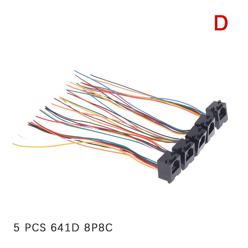 5 шт. 616E 623K 616M 641D RJ11/RJ12/RJ45 Гнездо для Интернета/Телефона с Кабелем 15 см
