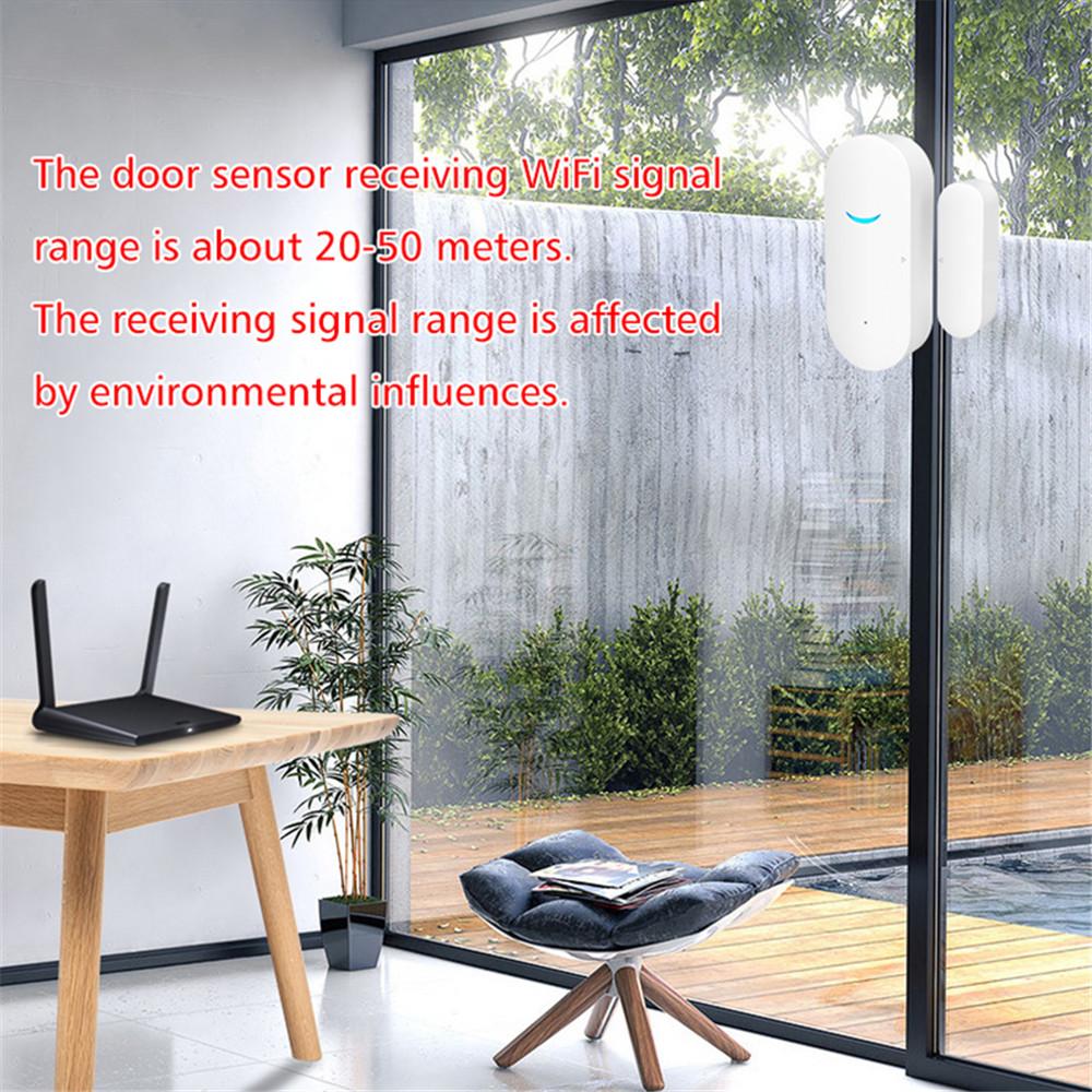 Wireless Wifi Home Window Door Burglar Security Alarm Sensor System W/o Battery