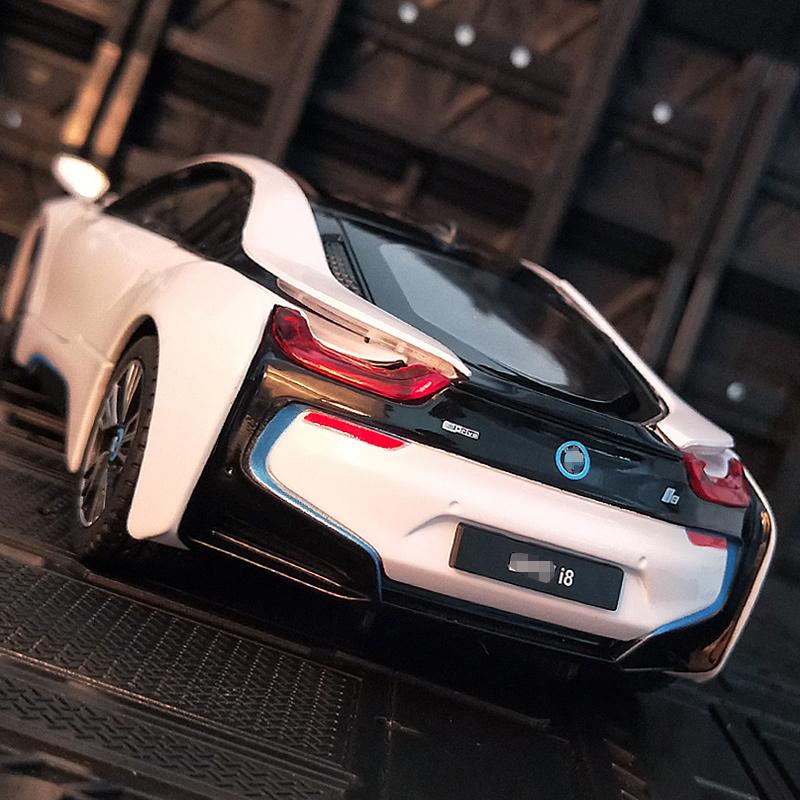 1/24 BMW I8 Supercar New Enegry Vehicle Alloy Car Diecasts & Toy Vehicles Car Model Miniature Scale Model Car for Children