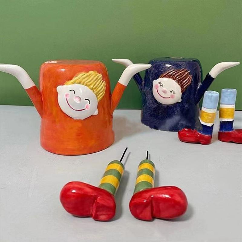 1 шт. Перевернутая девушка, причудливая, забавная, игривая, скульптура из смолы, креативный декор для сада, кашпо, горшок для растений 12x11x20 см