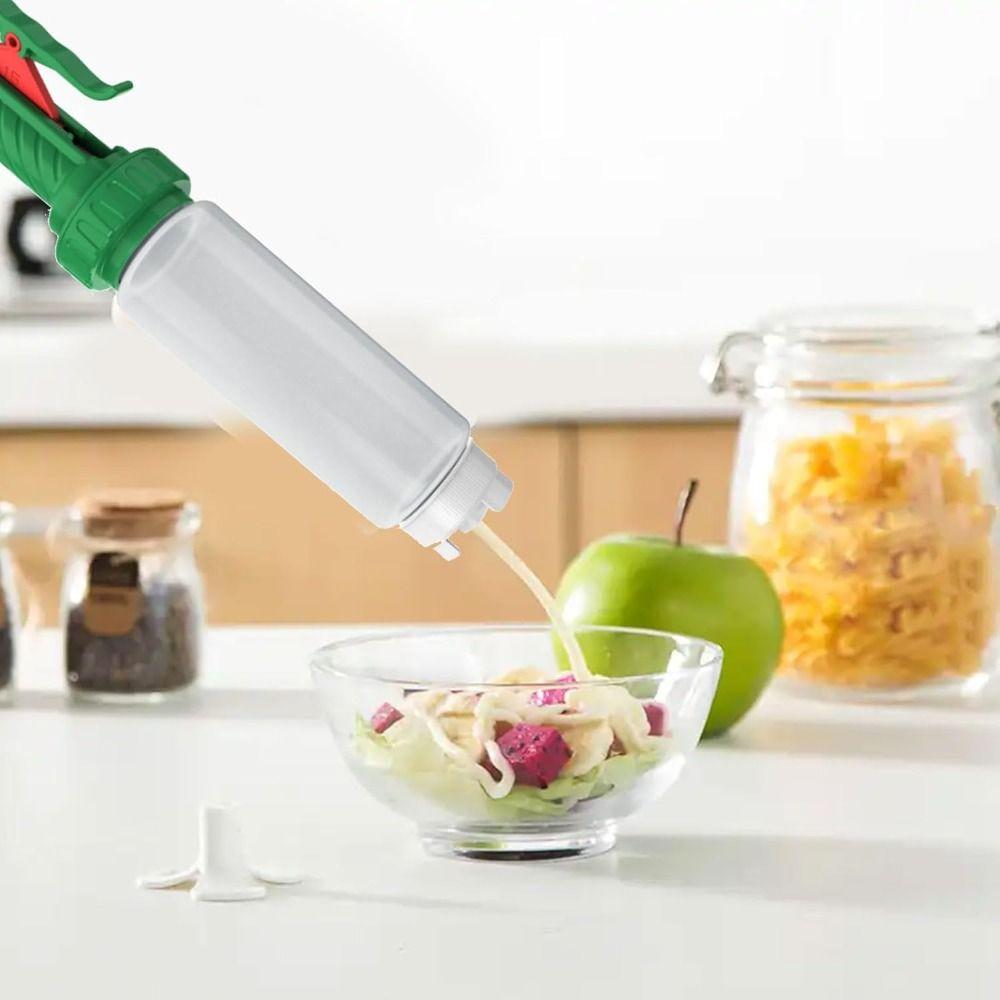 480ml Sauce Squeezer Refillable Squeeze Bottle Enduring Sauce Dispenser For Coffee