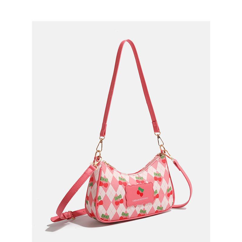 Сумка Cherry Bag Underarm Bag Модная и универсальная сумка через плечо на одно плечо, маленькая квадратная сумка