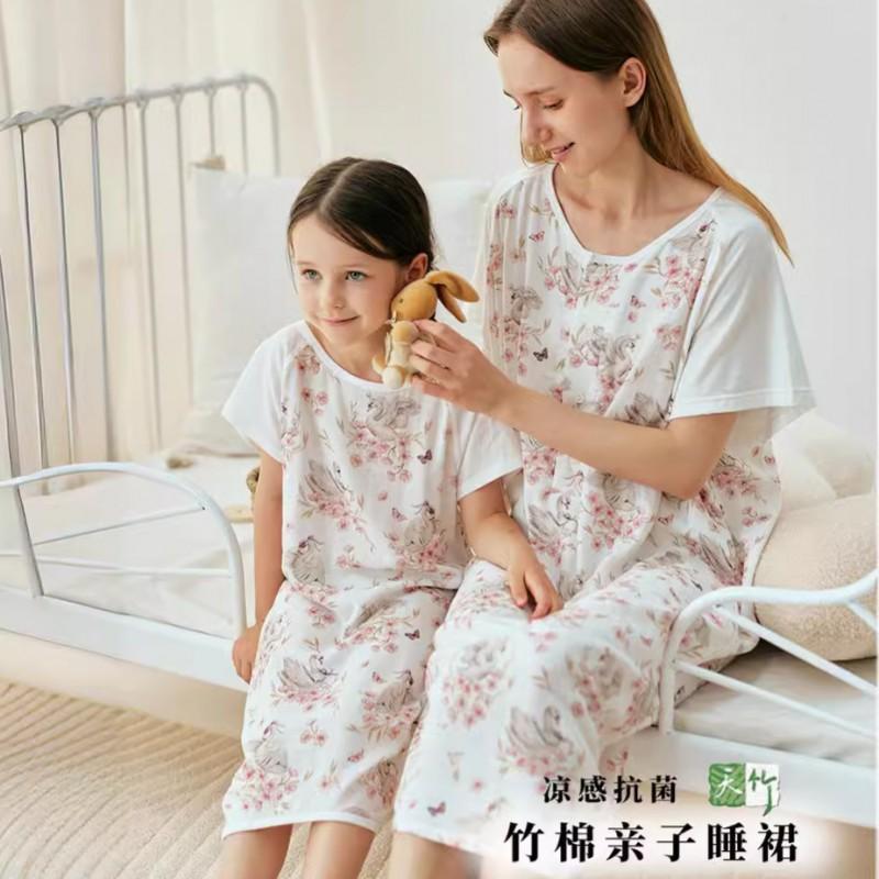 Bamboo Cotton Lightweight Baby Sleepsuit Toddlers Breathable Anti-Bacterial Sleepwear One-Piece Pajamas