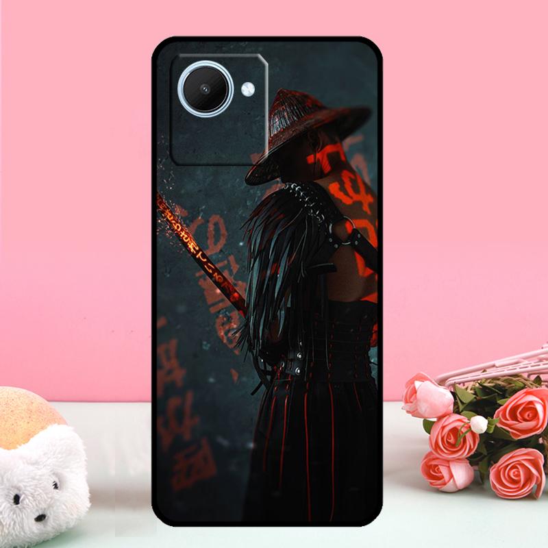 Samurai Japan Art For Realme C55 C71 C53 C67 C75 C61 C33 C63 C51 C65 10 11 12 13 14 15 Pro Plus GT7 Pro Case