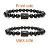 New Agate Hombre Jewellery Masculina Natural Bracelet Stone 12 Constellation Beads Couple Unisex