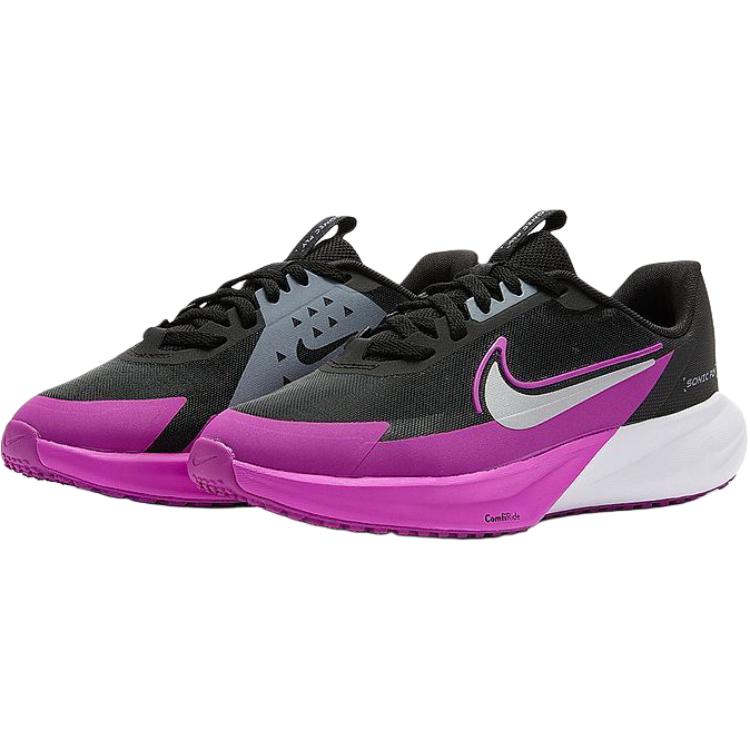 Nike Детские кроссовки Sonic Fly GS Black Vivid Purple Светло-угольный Металлик-серебристый FZ0017-004