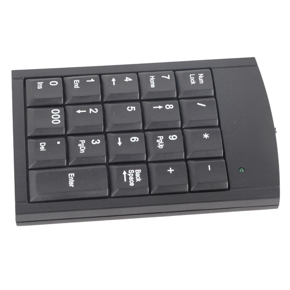 Черная USB-цифровая клавиатура с 19 клавишами, Plug and Play, мини-размер, портативная цифровая клавиатура для бухгалтерии