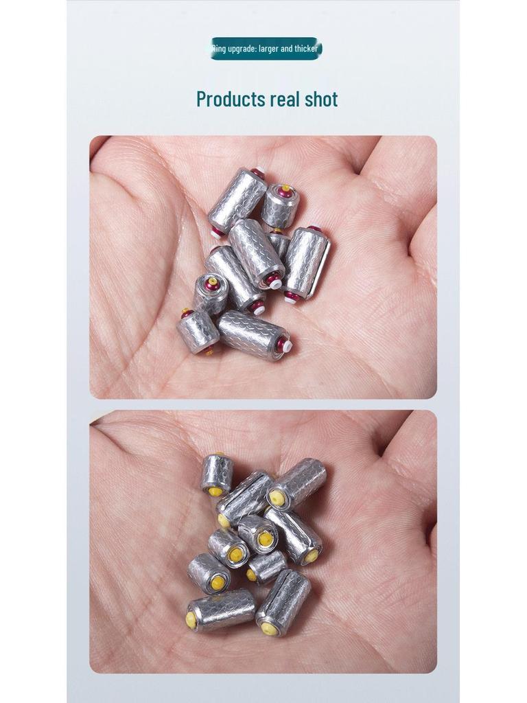 Dongyu Double-Core Pure Lead Fishing Sinker with Beveled Edge