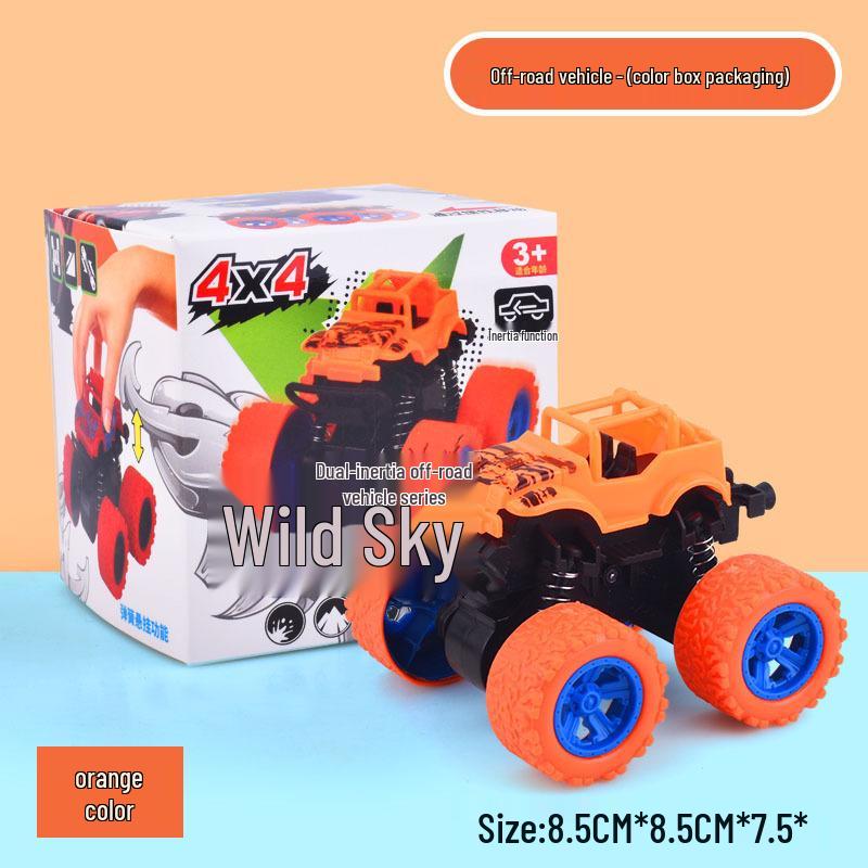 Инерционная трюковая машина для бездорожья для детей - Игрушечный автомобиль с полным приводом