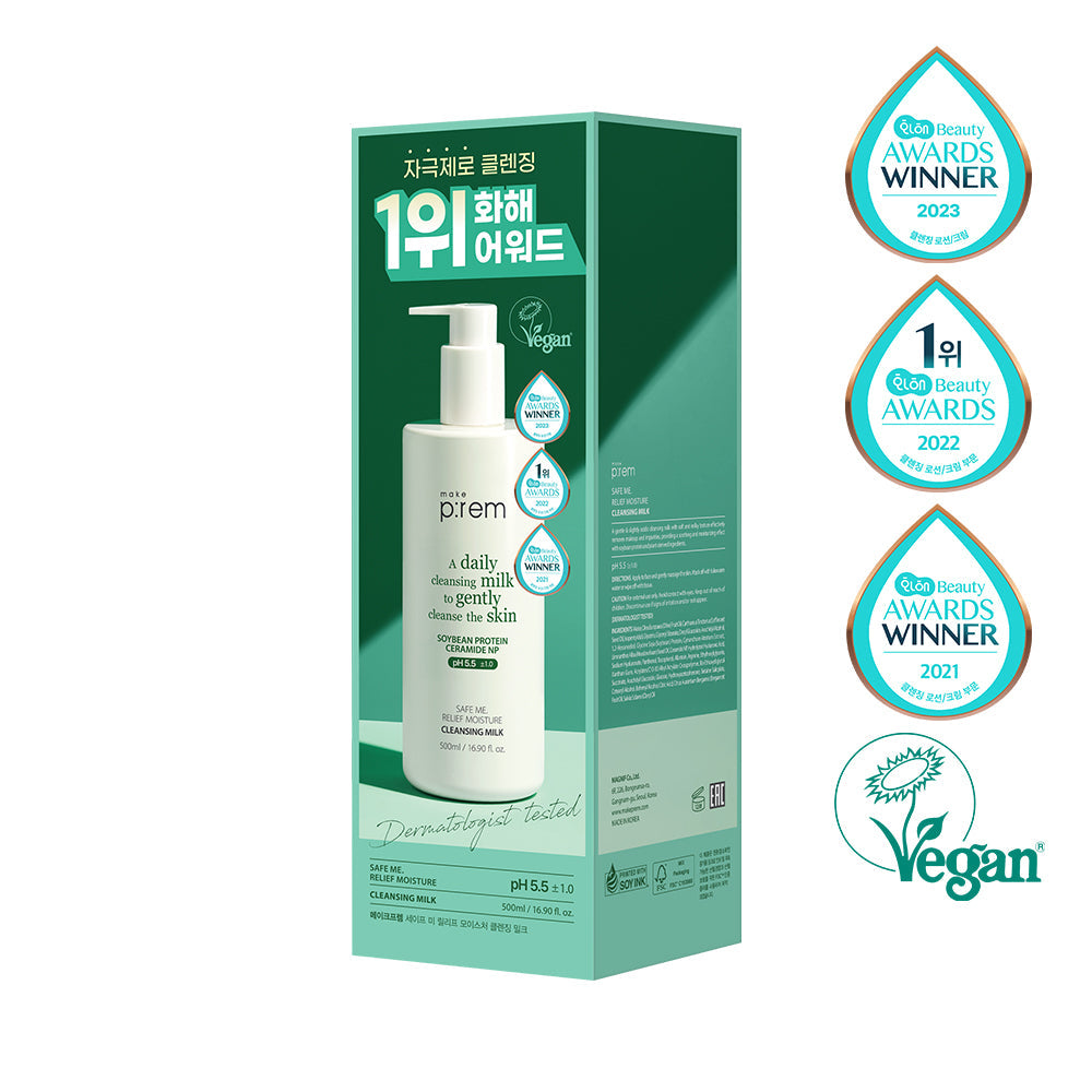 makeprem Safe Me Relief Moisture Cleansing Milk 500ml