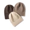 Cashmere Autumn and Winter New Style Women's High End Solid Color Corrugated Outdoor Warm Fashion Knitted Casual Hat