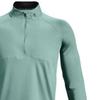 Under Armour Худи для бега Qualifier 2.0 на молнии до середины, однотонное, мужское, худи, зеленый 1365662-177
