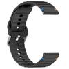 22mm Watch Strap for Samsung Galaxy Watch3 45mm/Watch 46mm/Huawei Watch 4 Pro Flat Wavy Silicone Band