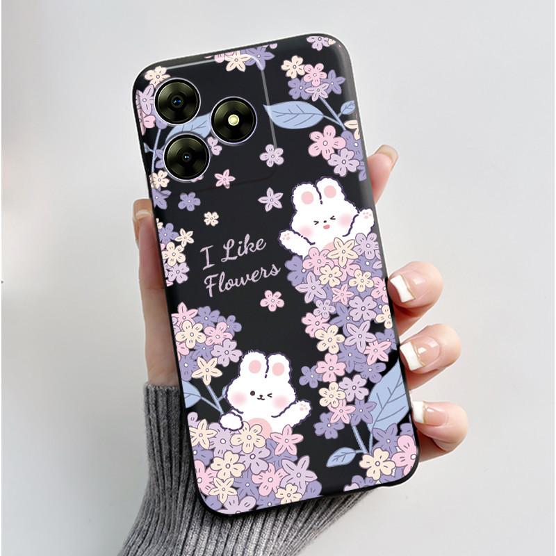 For Blackview Wave 8C 6.56" Wave 8 Black View Wave8C Wave8 Back TPU Soft Silicone Phone Case Luxury Cute Love Rabbit Funny Cover