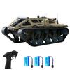 Remote Control Tank, 2.4GHz All Terrain 360 Degrees  Rotating Stunt Toy Vehicle with LED Lights, Off Road Tracked Car