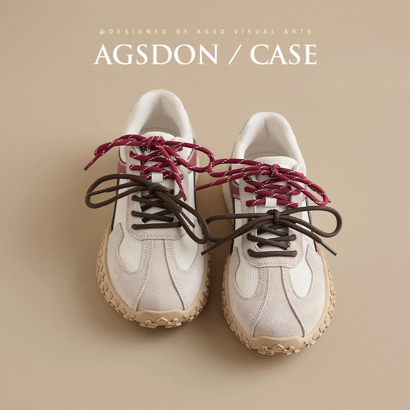 Платформа Augustine обувь Forrest Gump женская 2025 новая летняя обувь для тренировок и поездок на работу ретро спортивная маленькая белая повседневная обувь