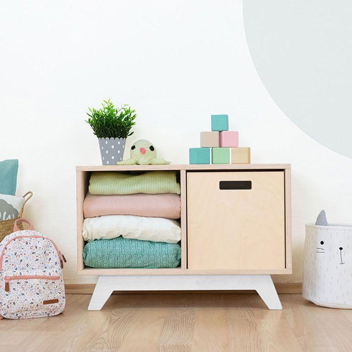 NABOSKY White Storage Unit 1x2