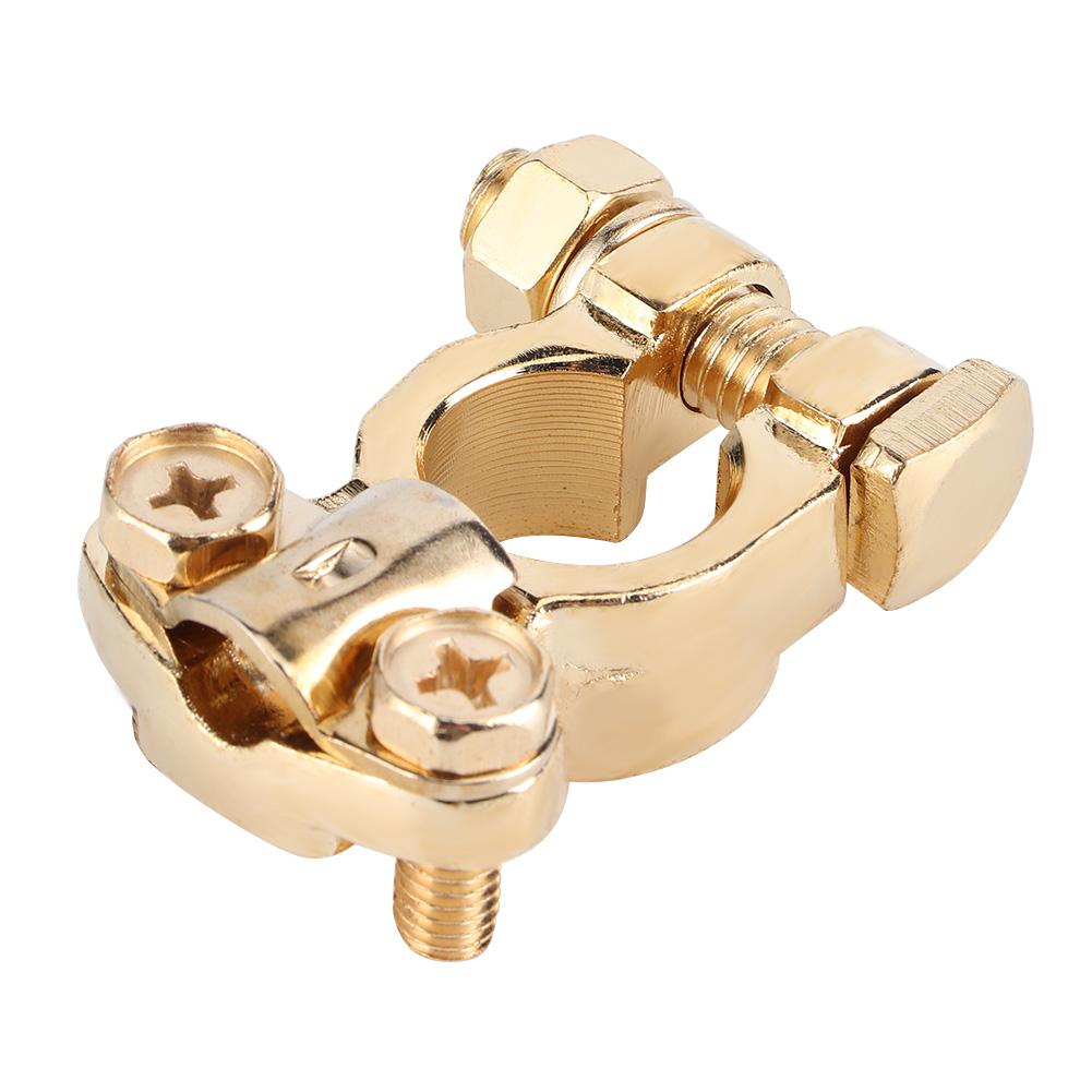 Клемма аккумулятора 17-18,5 Чистая латунь для автомобиля грузовика Болт Положительный и Отрицательный полюс