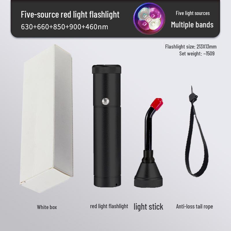 Red Light LED Infrared Flashlight for Nose, Ear, and Oral Soothing