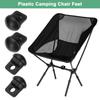 M METERXITY 4 Pack Camp Chair Feet 14mm Tube Diameter Stool Feet Camping Chair Leg Stopper Accessories Length Anti-Slip Hiking/Camping/Fishing/Picnic
