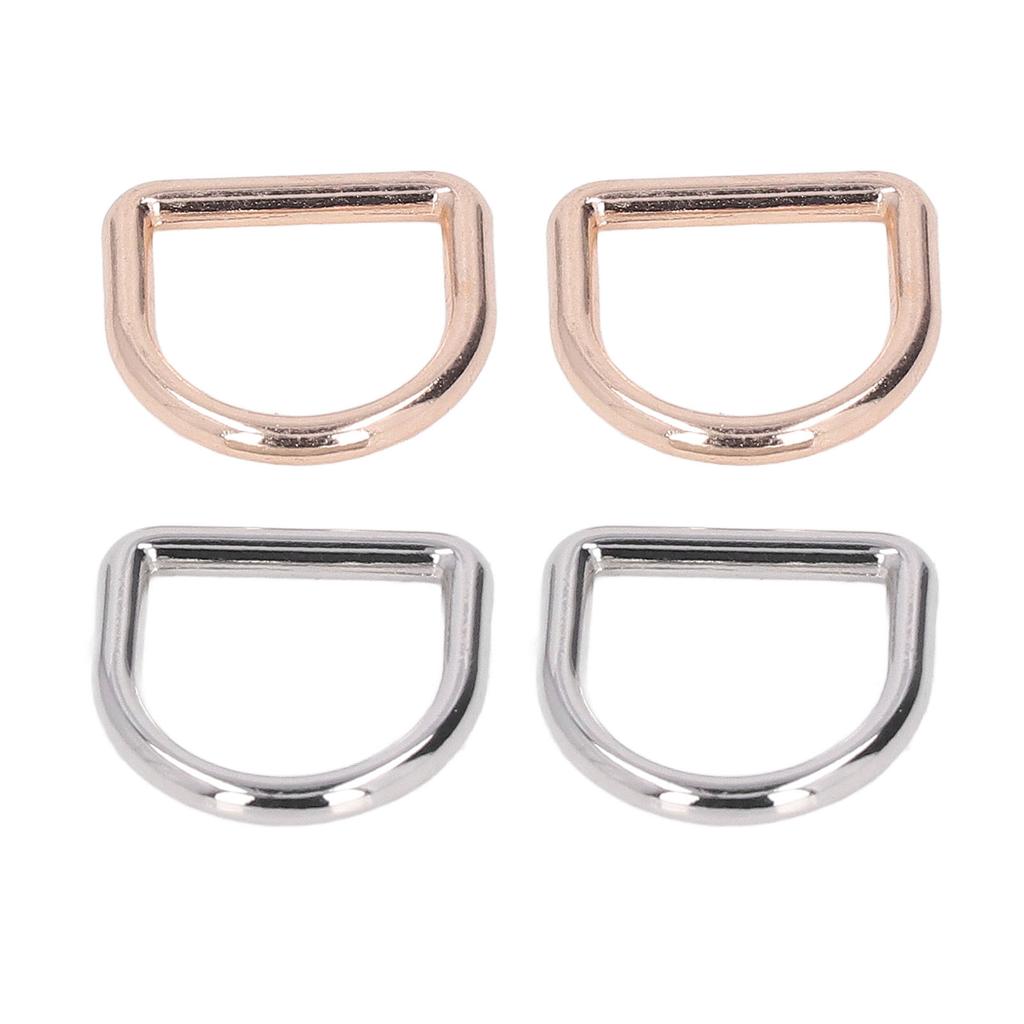 120 шт. металлических D-образных колец, бесшовный интерфейс, прочные несущие нагрузку золотые серебряные антикоррозийные D-образные пряжки