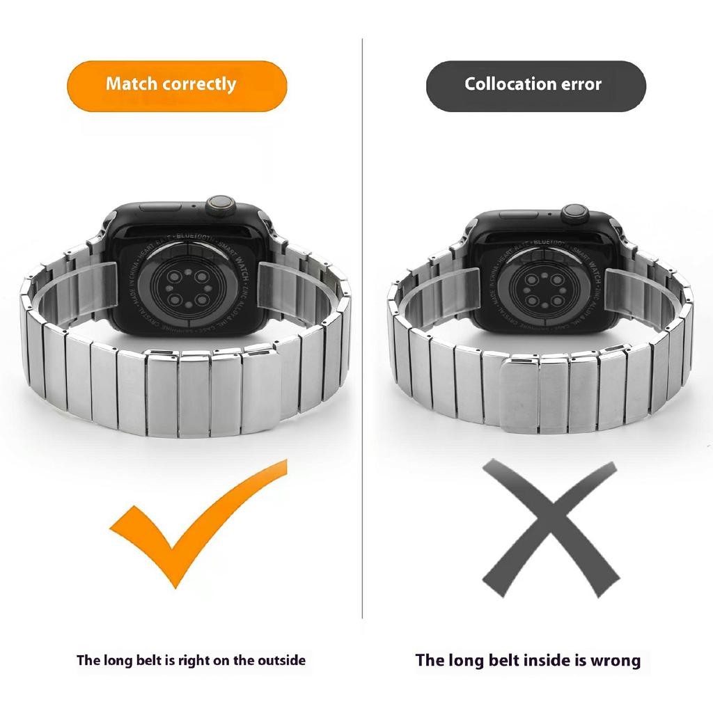 Strap for Apple Watch Series 10 9 8 7 SE 6 5 4 3 2 1 42mm 41mm 40mm 38mm Magnetic Stainless Steel Watch Band