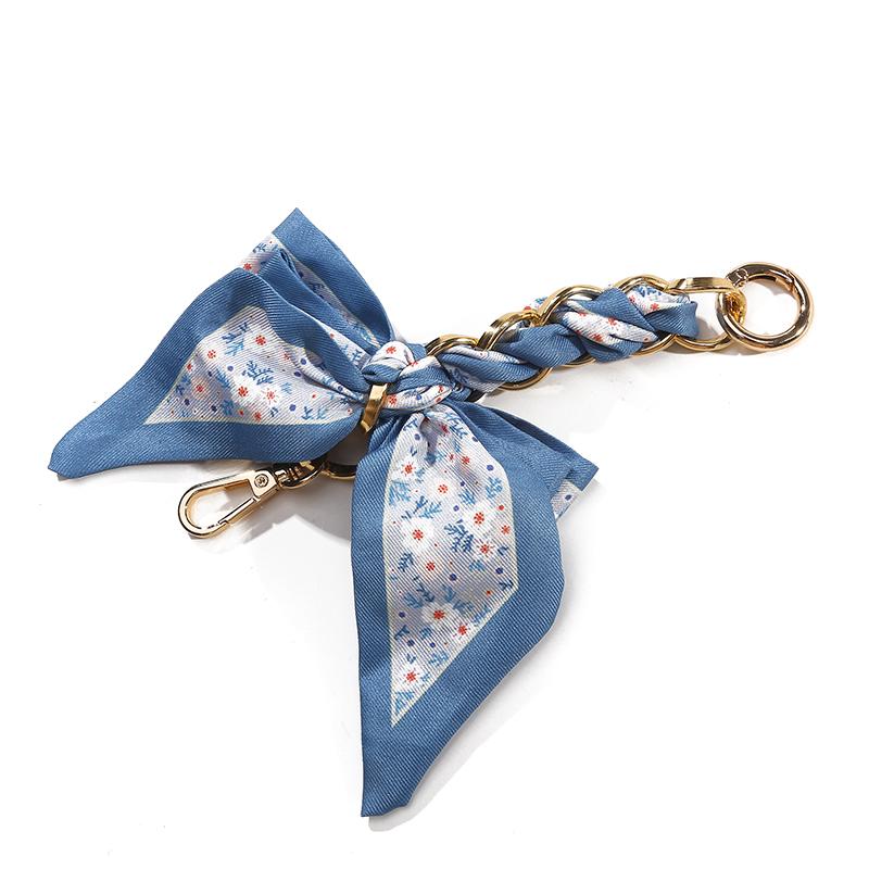 Творческий элегантный большой бант шарф брелок женский рюкзак сумка-тоут багаж подвеска милый автомобиль брелок модный брелок цепочка
