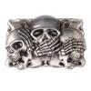 Skull Skeleton Belt Buckle Belt Diy Accessories Western Cowboy Style Smooth Belt Buckle Punk Rock Style K17