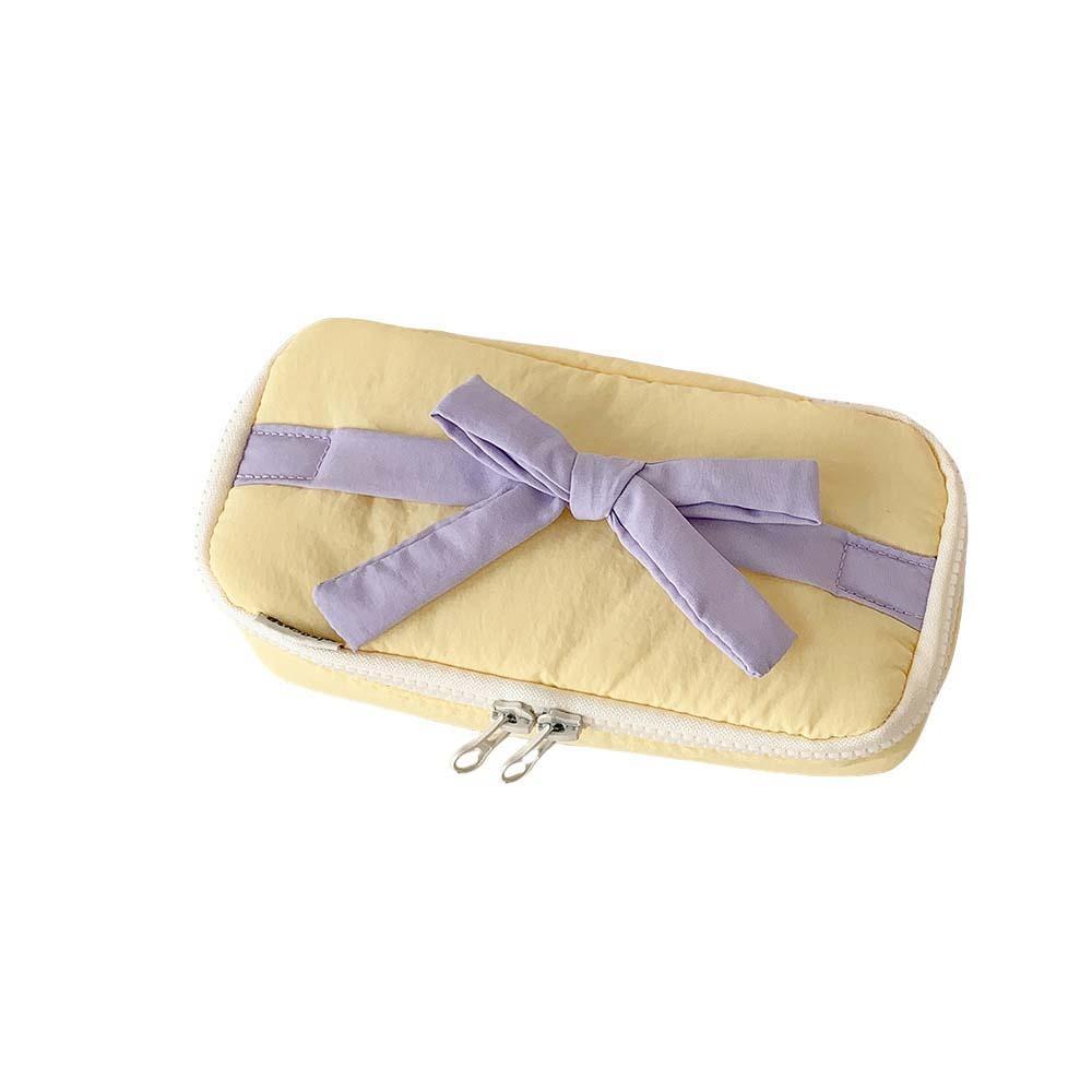 Настольное хранение Корейский стиль Пенал Сладкое кружево Бант Сумочка для карандашей Подставка для канцелярских принадлежностей