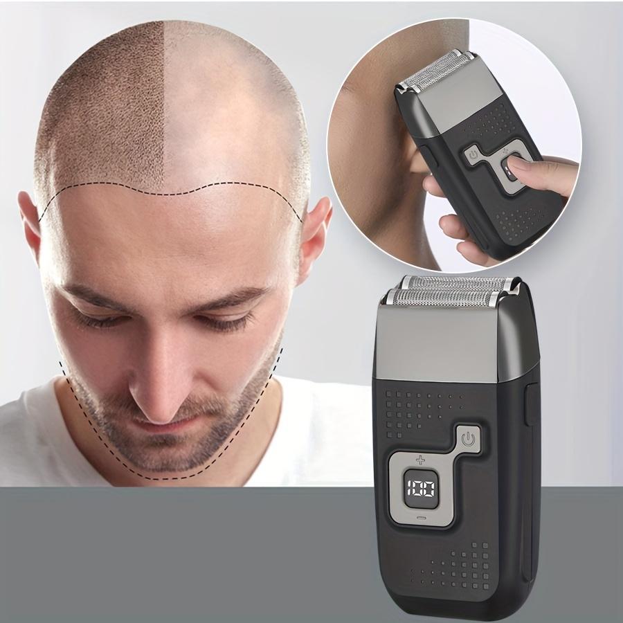 Men's Shaver Cordless Electric Rechargeable Shaver Trimmer Razor Double-blade Beauty Shaver Cordless USB Rechargeable Reciprocating Shaver