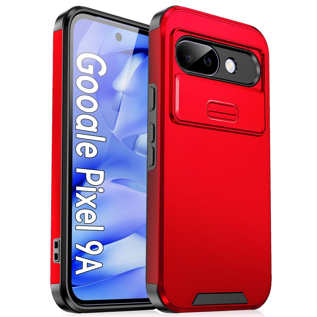 Ударопрочный Гибридный Двухслойный Защитный Чехол Для Google Pixel 9 Pro XL 9A 8 8A 7 6A Сдвижная Защита Камеры PC+TPU Прочный Funda