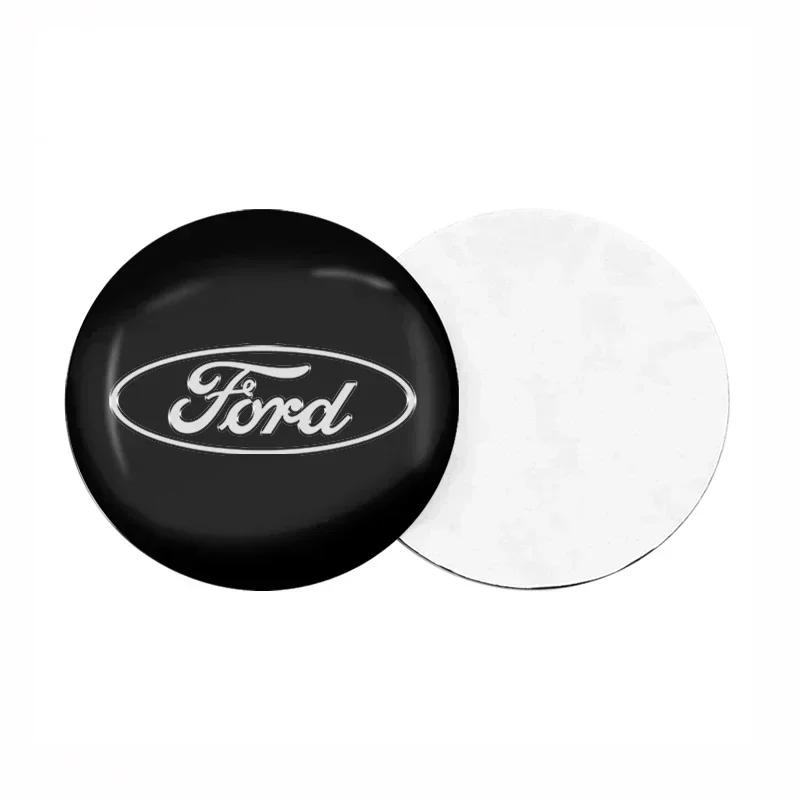 Aluminum Wheel Hub Caps Sticker Emblem Decoration Car Styling for Ford Mustang Focus 2 3 4 Kuga Fusion Mondeo Fiesta Ecosport