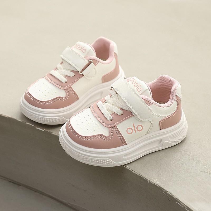 Kids Low-Top Casual Sneakers Girls Boys Rubber Sole Magic Tape