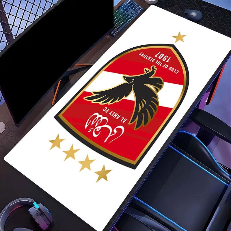 Коврик для мыши Al Ahly SC, Большой игровой коврик для стола, Нескользящий коврик XXL для мыши для ноутбука и планшета, Коврик для мини-ПК со прошитыми краями