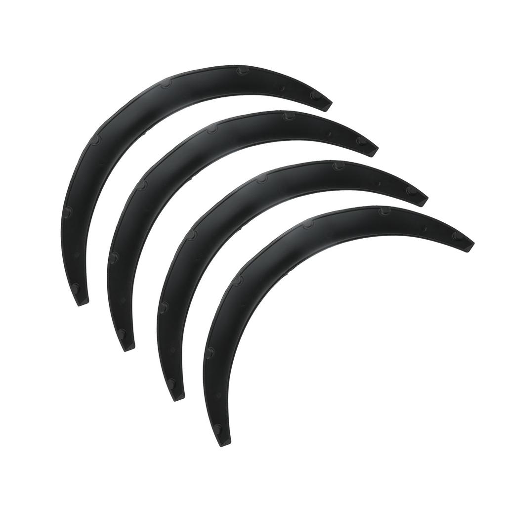 4pcs Wheel Eyebrow Protector Flexible PP Widened Decorative Wheel Arches Lips Universal for Car110mm   4.3in