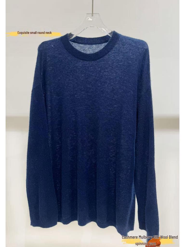 ROW Minimalist Cashmere Soft Knitted Sweater - 2025 Autumn/Winter Women's Versatile Base Layer