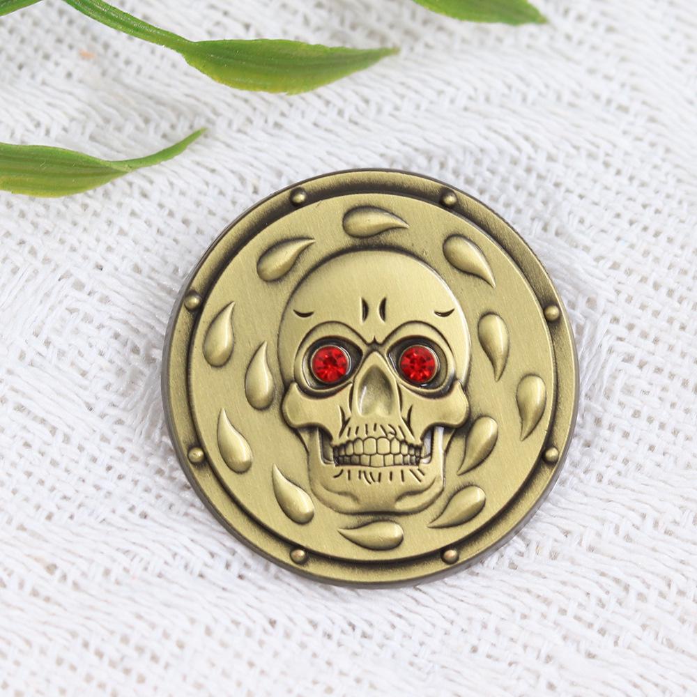 Dungeons & Dragons Baldur's Gate Bhaal Ruby Eye Skull Lapel Pin