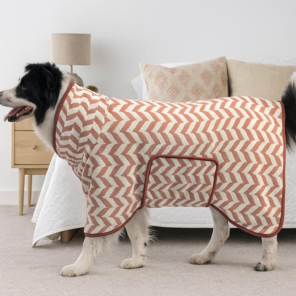 Keeping Warm Pet Absorbent Towel Microfibre Dog Drying Coats Dog Bath Robe For Dogs Cats